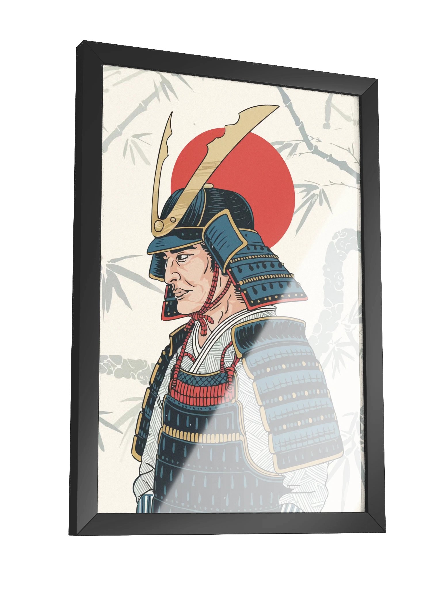 SAMURAI Wood Framed Matte Poster product image (3)