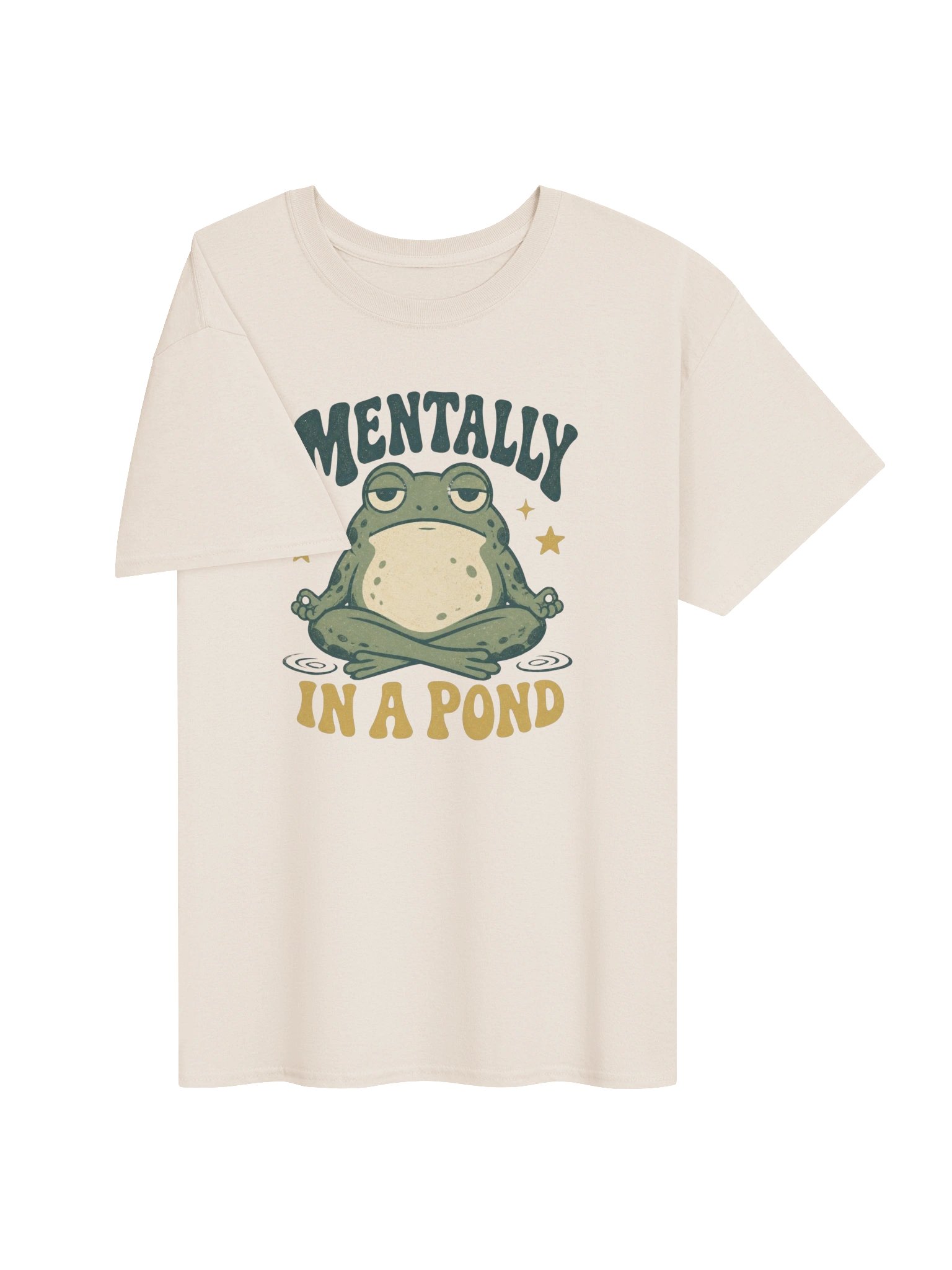 Mentally In A Pond Frog T-Shirt – Funny Vintage Frog Lover Graphic product image (20)