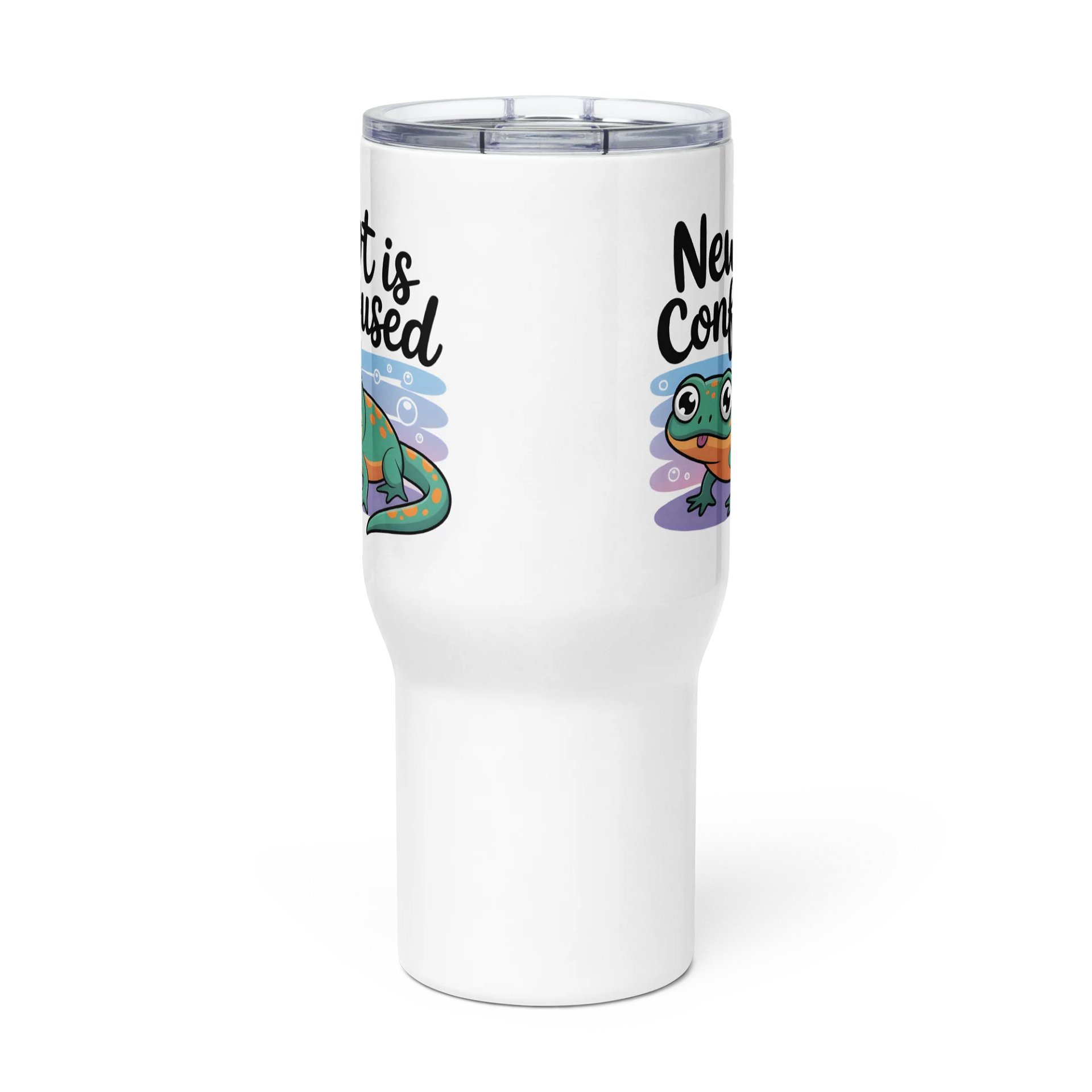Whimsical Newt Is Confused Travel Mug product image (4)