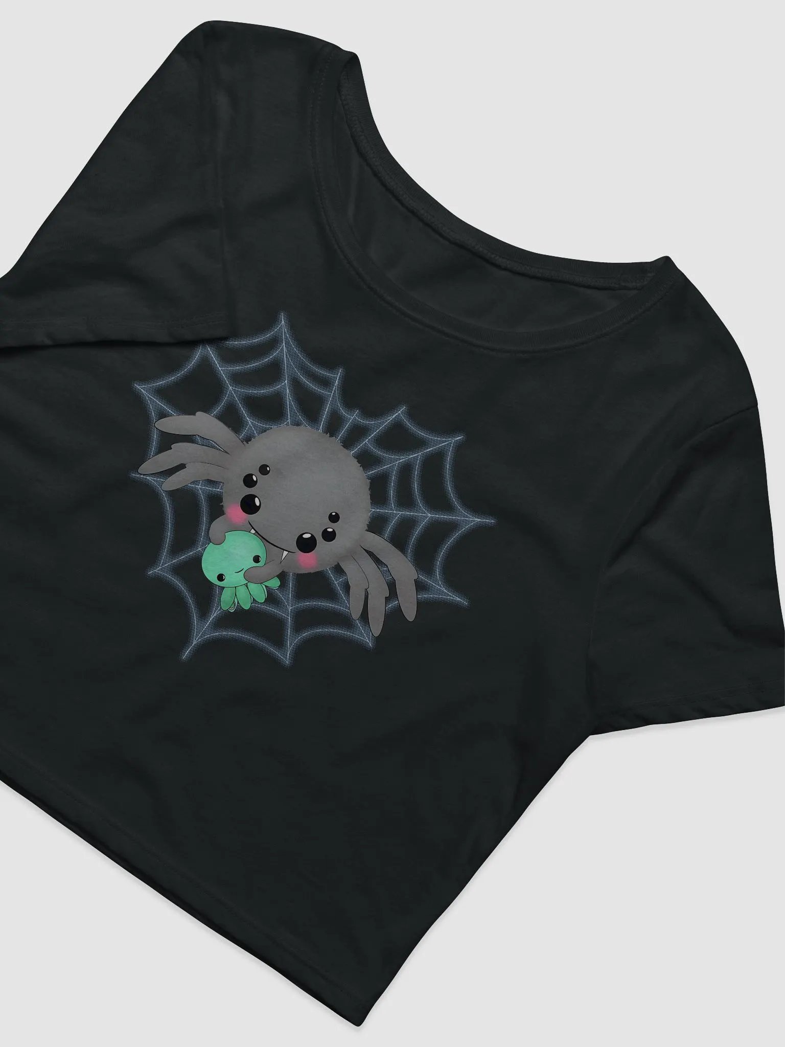Fuzzy Jumping Spider Crop Top product image (3)