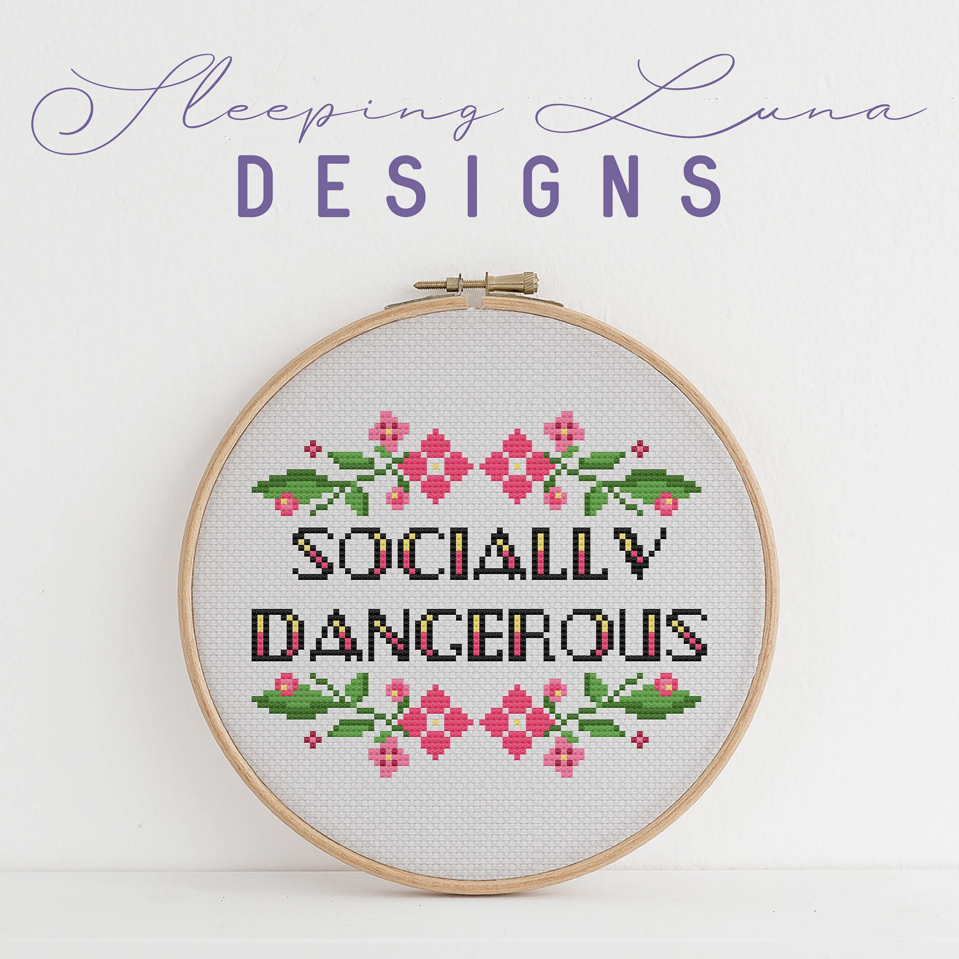 Socially Dangerous - Cross Stitch Pattern product image (2)