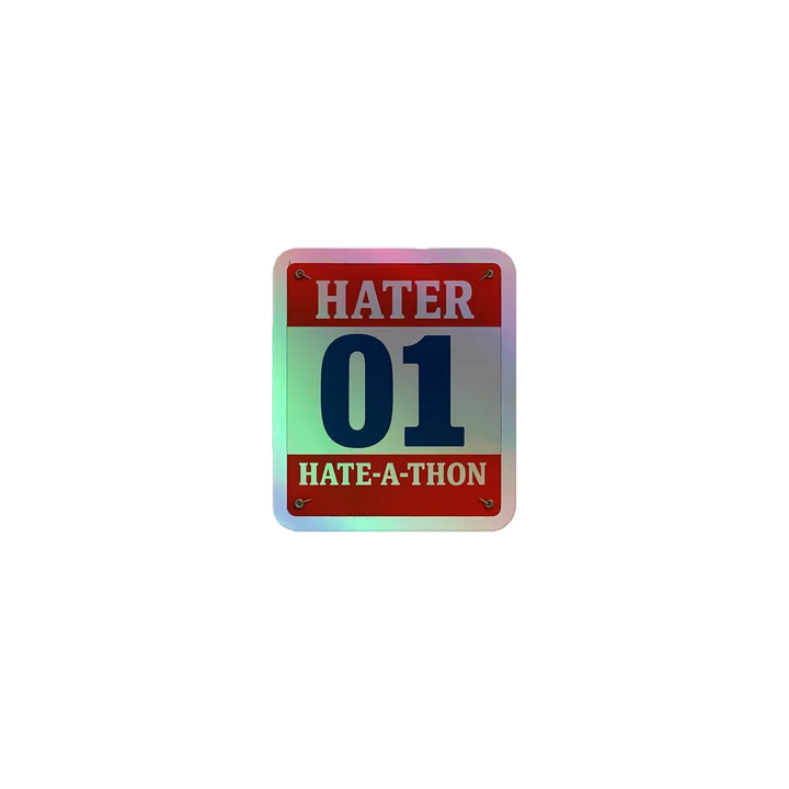 HATER 01 Holographic Sticker Sheet product image (1)
