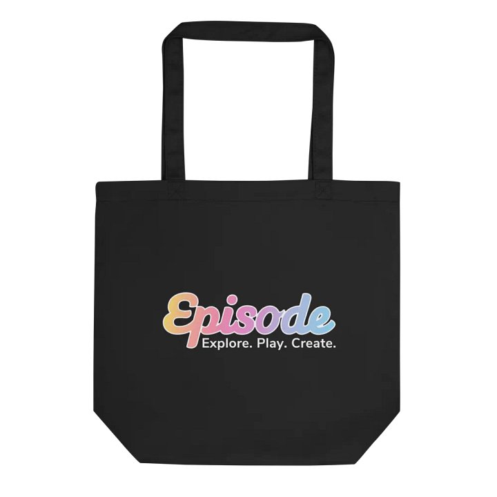Episode Eco-friendly Tote Bag Black With Gradient Logo product image (1)