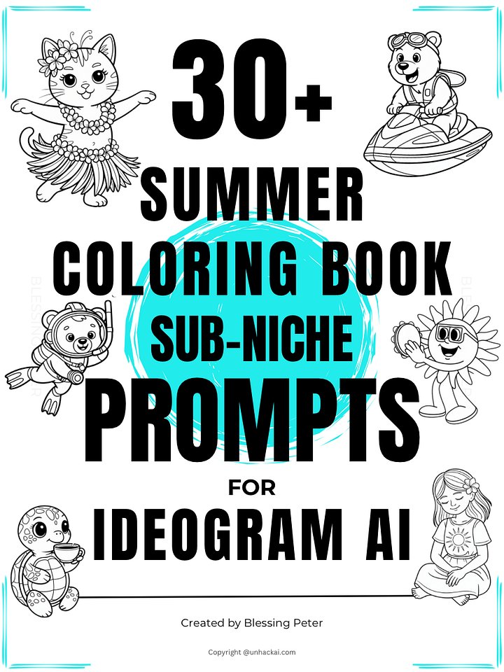 30+ Summer Sub-Niche Prompts for Ideogram Ai product image (1)