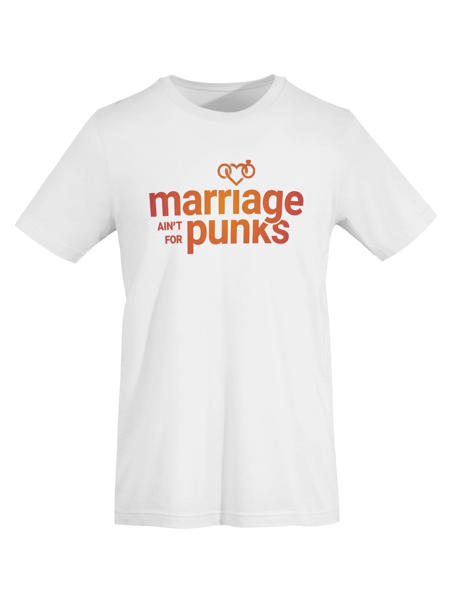 White Marriage Ain't For Punks Short Sleeve T-Shirt product image (7)