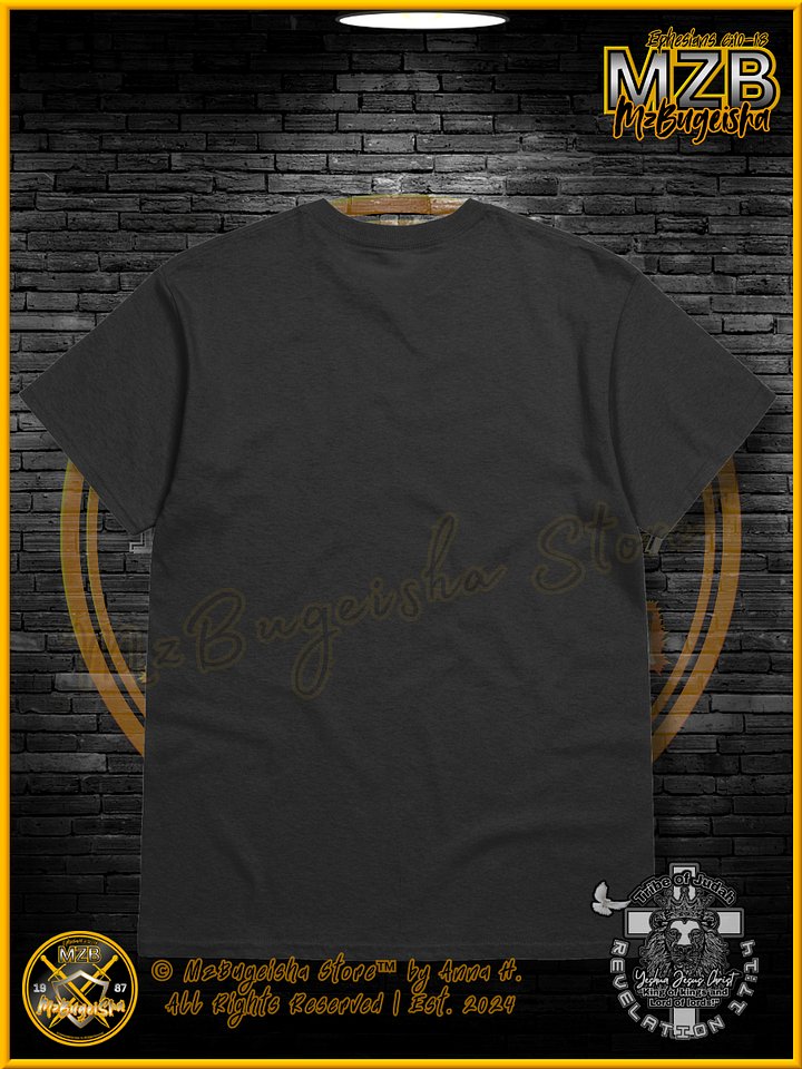 T-Shirt - MzBugeisha™ "Yeshua Jesus Christ King of kings " [V2/black] Faith Based T-Shirt By Anna H. product image (2)