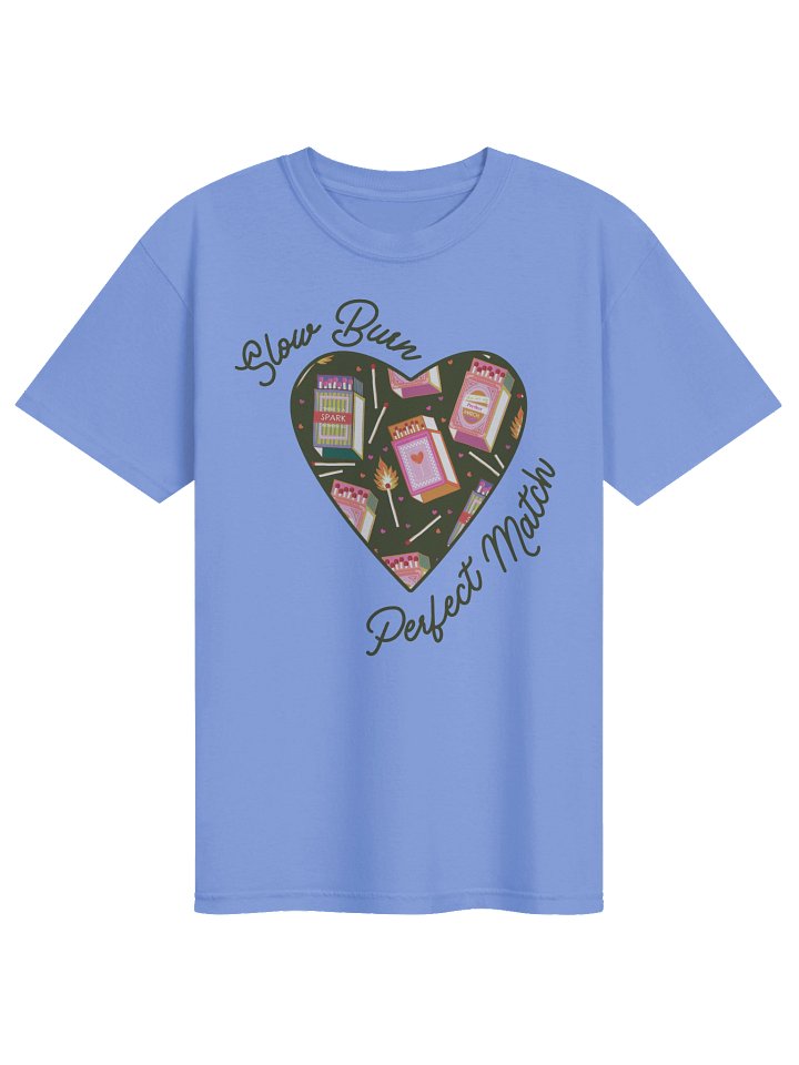 Slow Burn Perfect Match | Black lined colorful heart logo - CC product image (1)