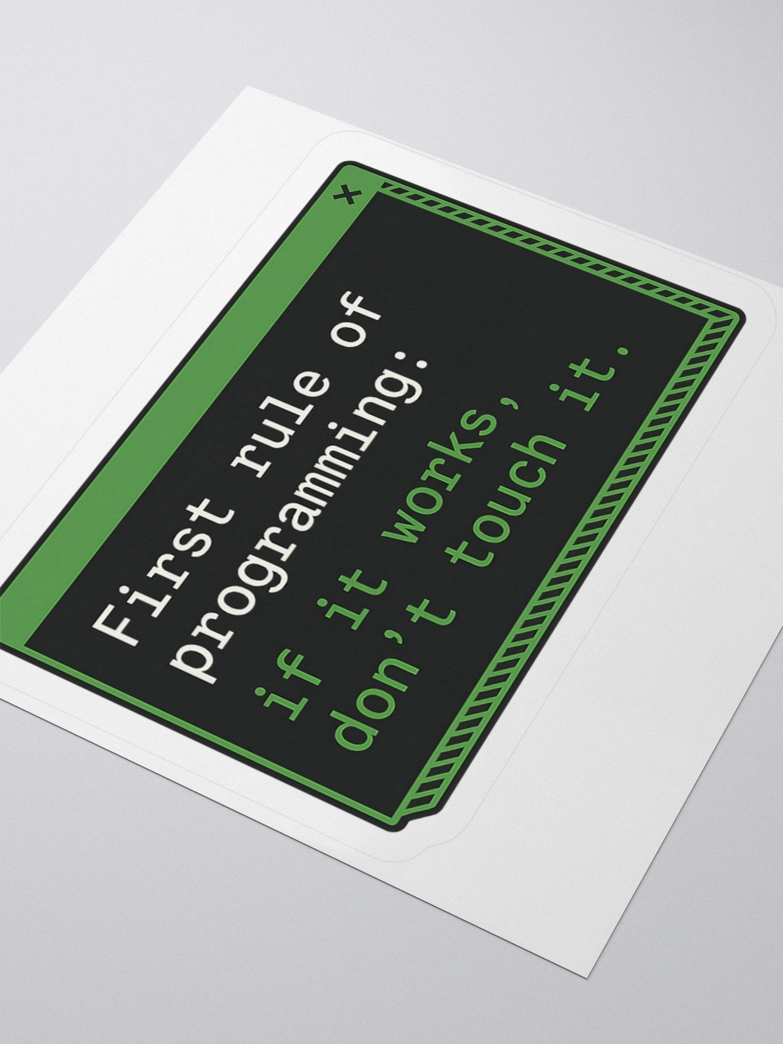 1st Rule of Programming Stickers 😄 product image (7)