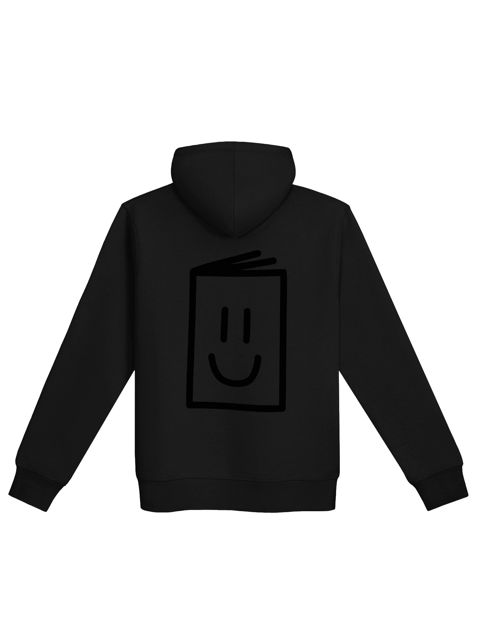 Print Person black on black hoodie product image (2)