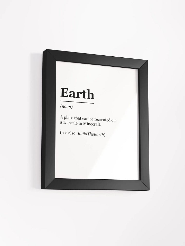"Earth: Defined" Framed Poster product image (2)