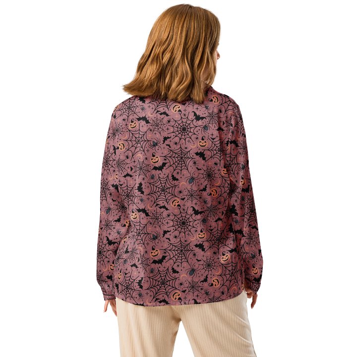 Retro Halloween Pajama Shirt in Dusty Pink product image (2)