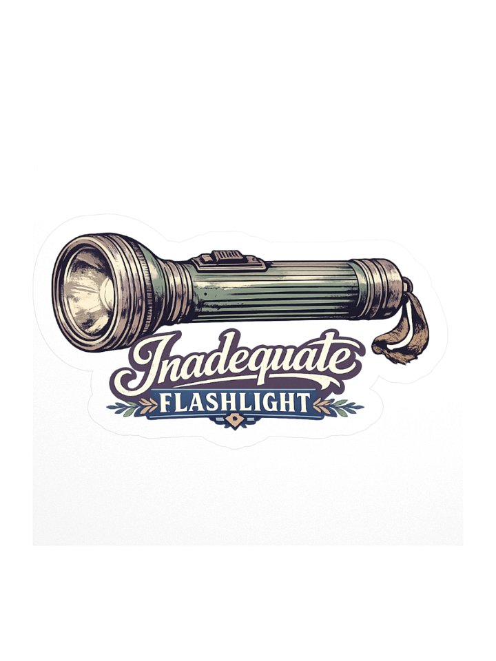 INADEQUATE FLASHLIGHT STICKER product image (1)