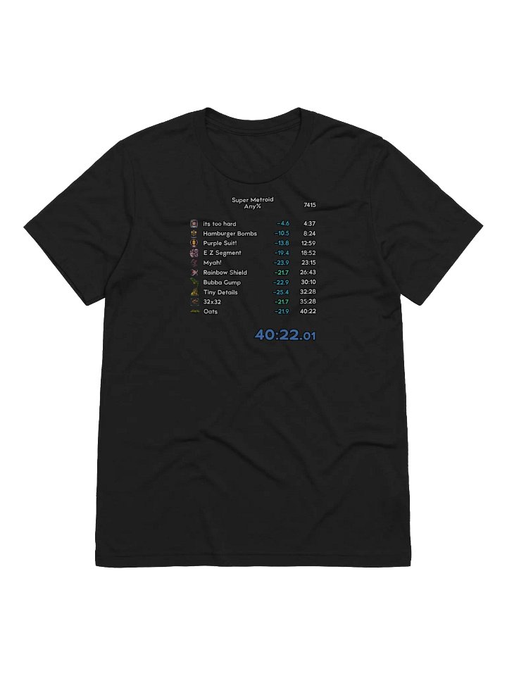 Any% 40:22 World Record Splits Shirt product image (3)