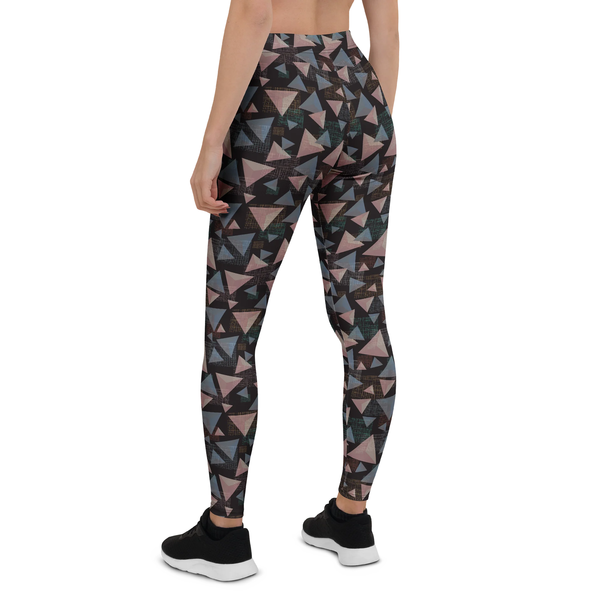 Comfortable Fashion Leggings with Geometric Triangle Graphic product image (2)