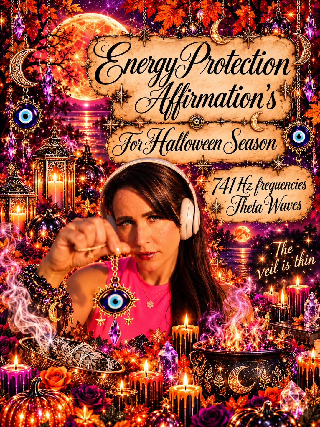 Halloween Energy Protection Spell with Affirmations product image (1)