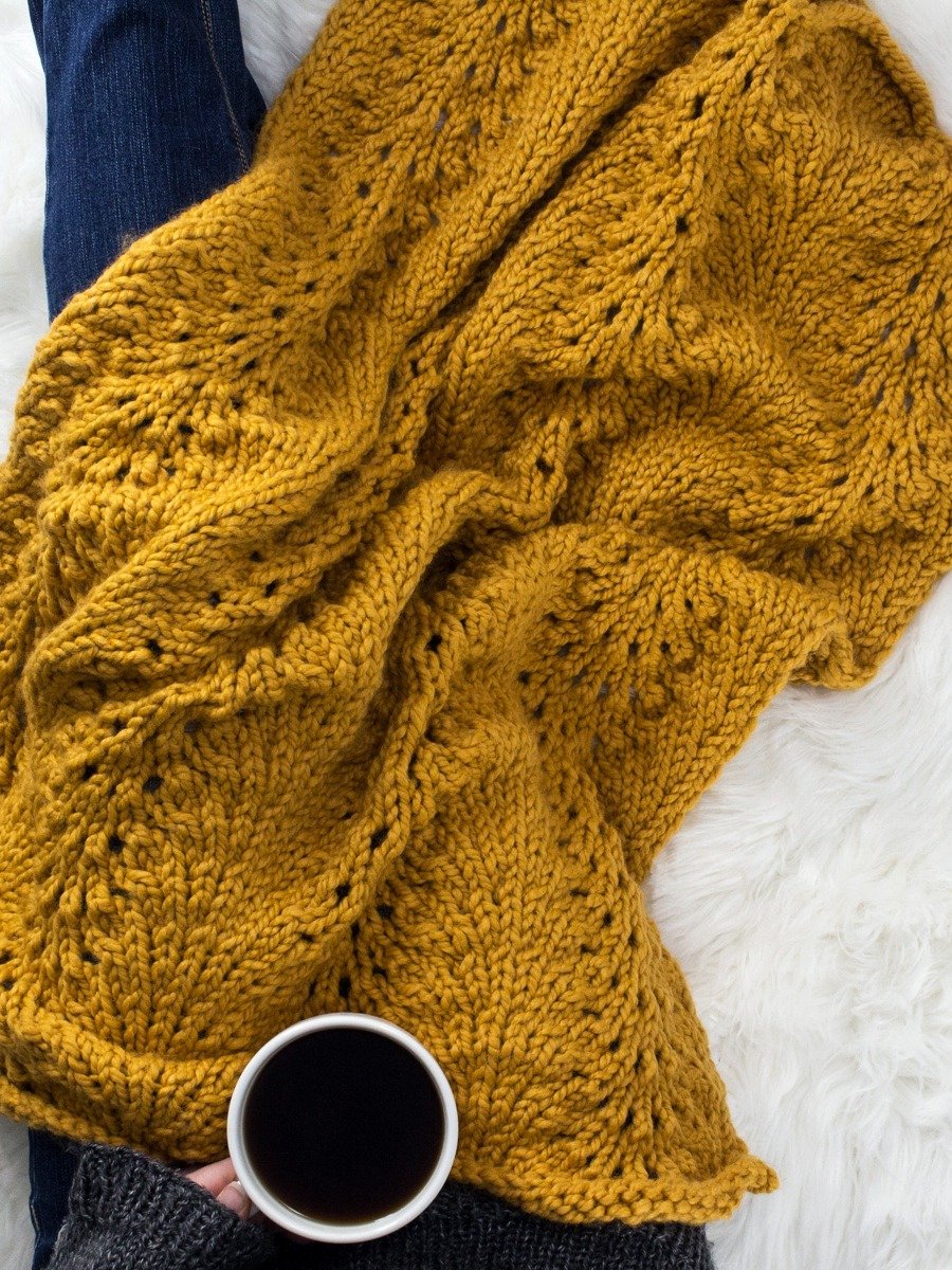 Chunky Lace Blanket Pattern - Boundaries product image (1)
