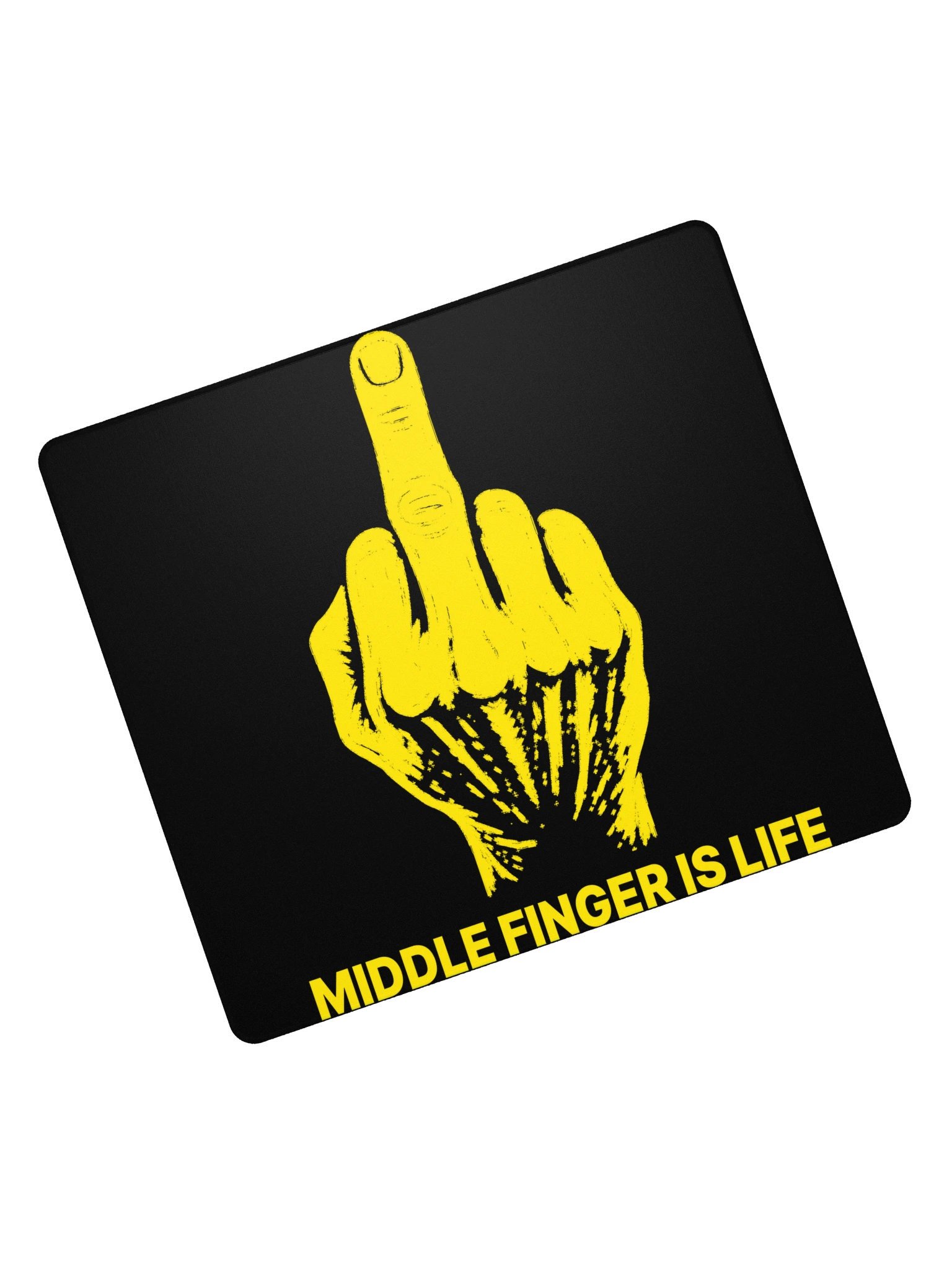 No ShopCo | Gaming Mouse Pad - Yellow on Black product image (7)