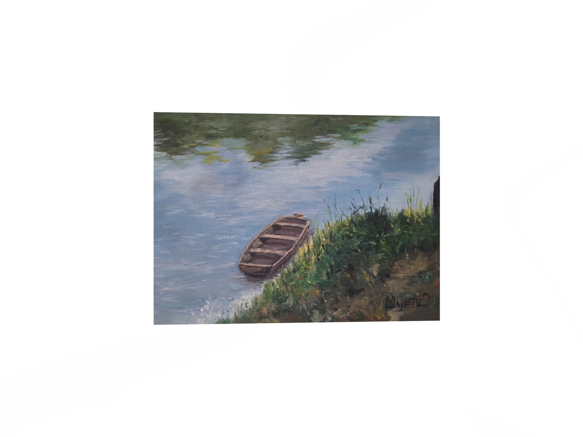 Lajdica na Kupi/Boat on Kupa - Premium Matte - Print na papiru/Paper print product image (3)
