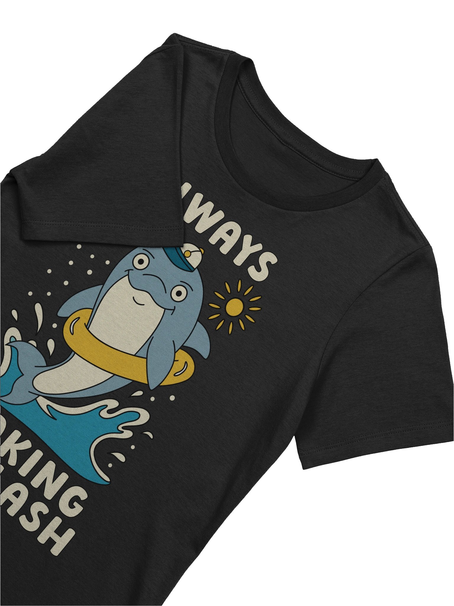Always Making A Splash Cute Silly Funny Dolphin Women's Relaxed-fit T-shirt product image (2)