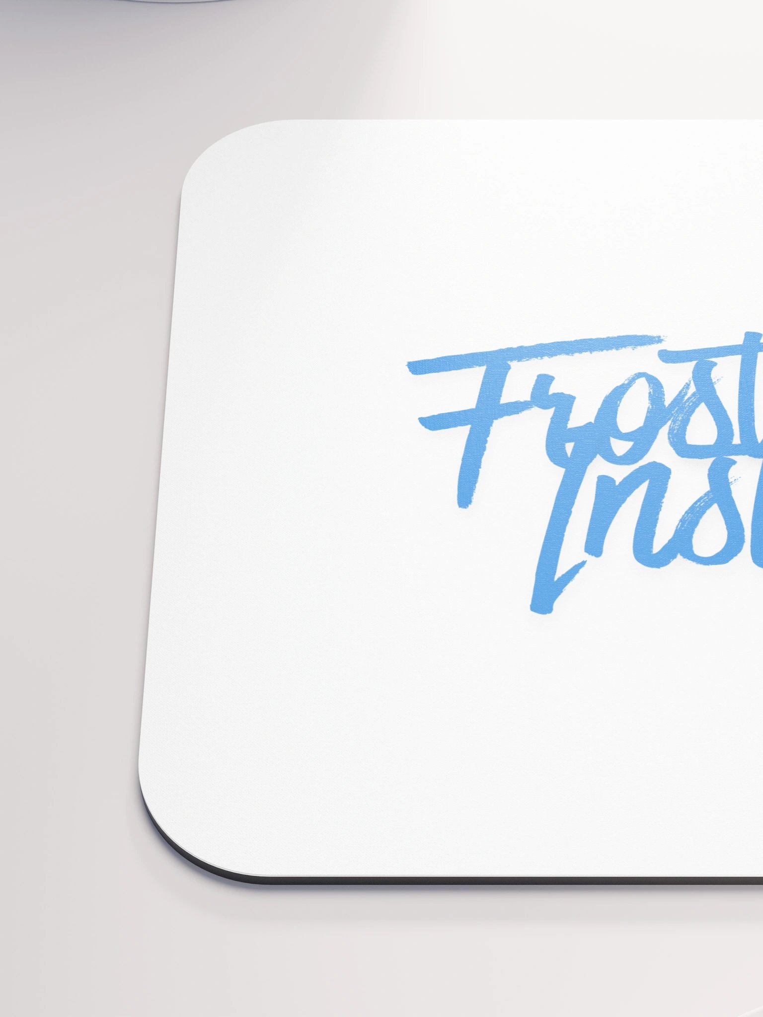 Frostline Logo Mouse Pad White product image (6)