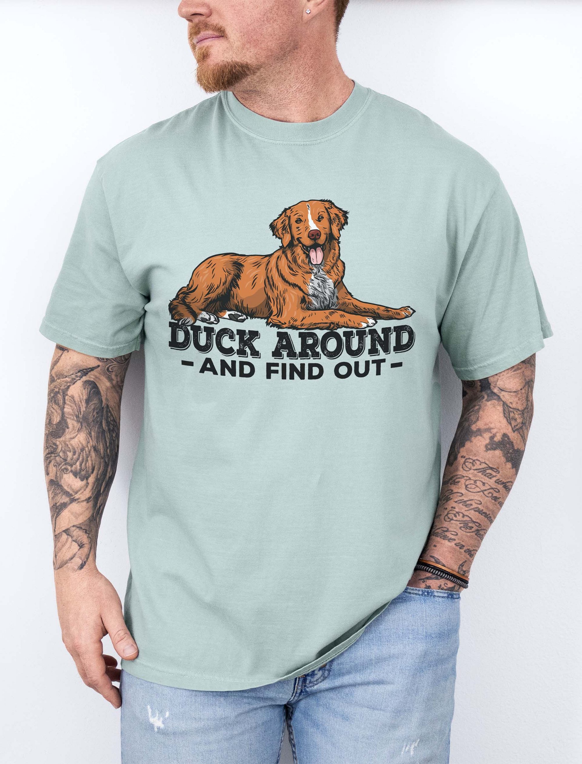 Duck Around and Find Out T-Shirt of a Nova Scotia Duck Tolling Retriever | Funny T-Shirt for Toller Paw-rents product image (2)
