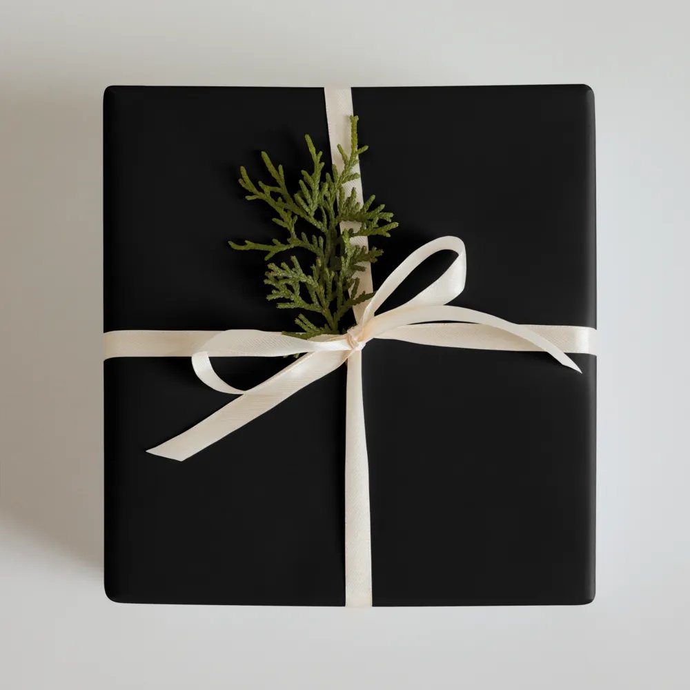 Mixed (Black, Red, Champagne) Solid Holiday Christmas Wrapping Paper Sheets (3) product image (11)