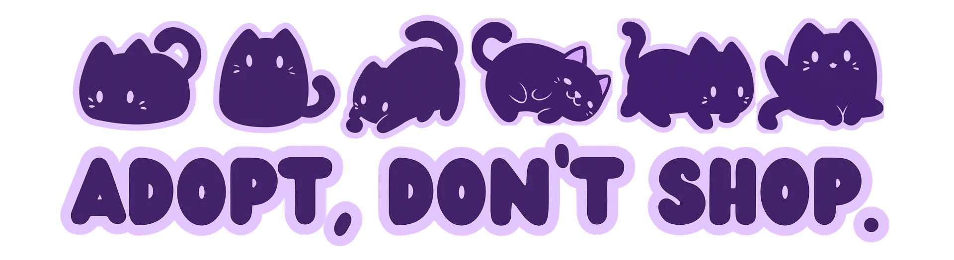 Adopt, Don’t Shop Bumper Sticker product image (1)
