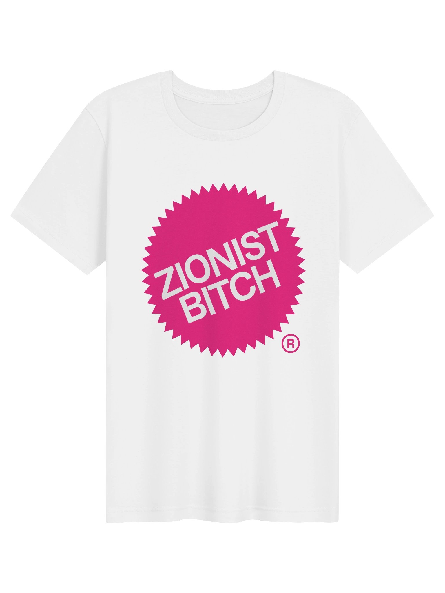 Zionist Bitch Label Tee (White) product image (1)