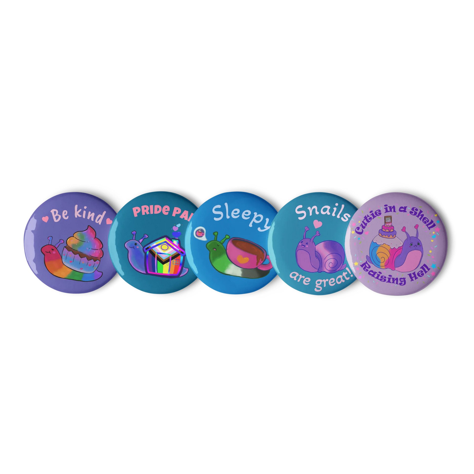 Snail Pal Pin Badges product image (1)