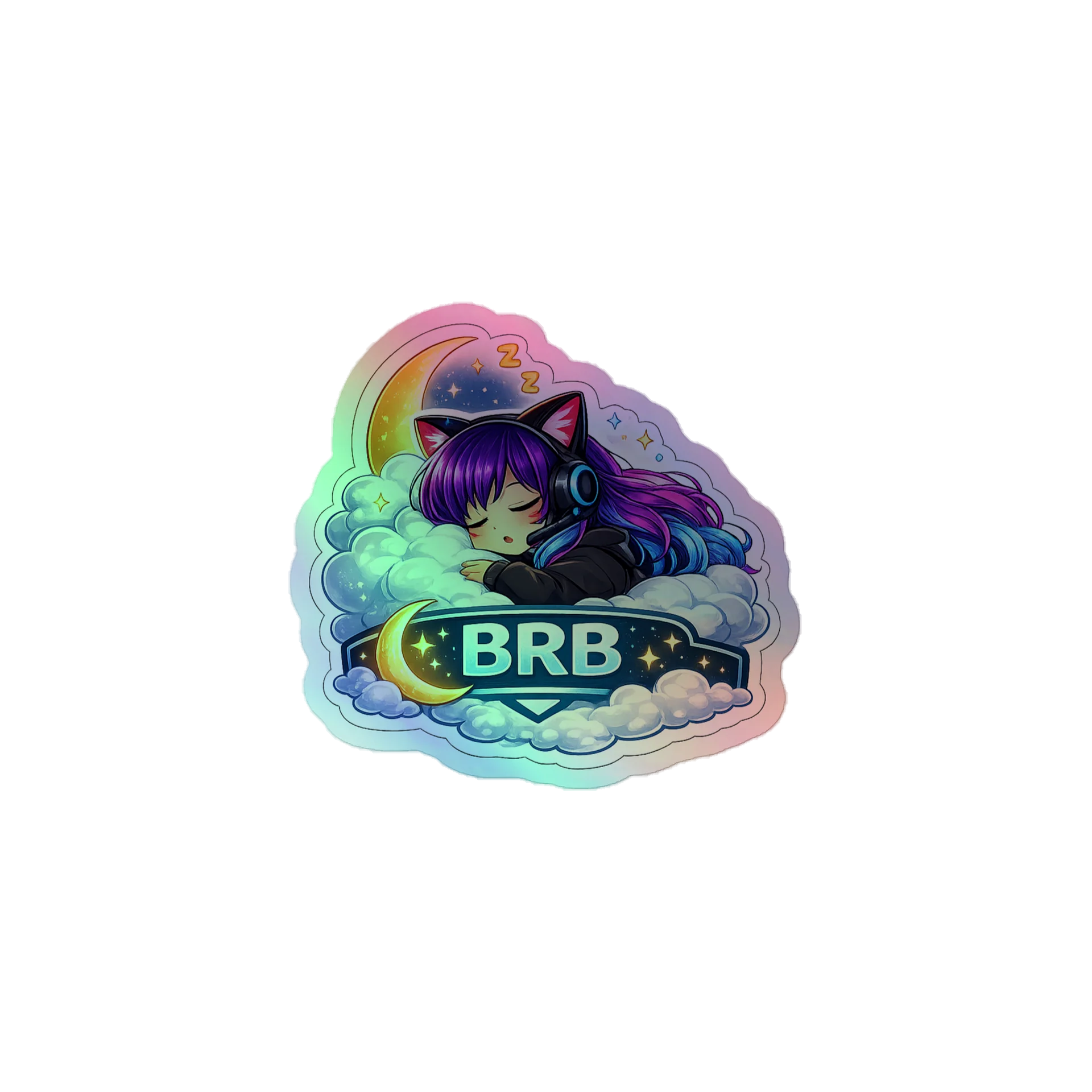 • AKC // Callie Sticker BRB | Holographic | Callie Emote Badge Series product image (1)