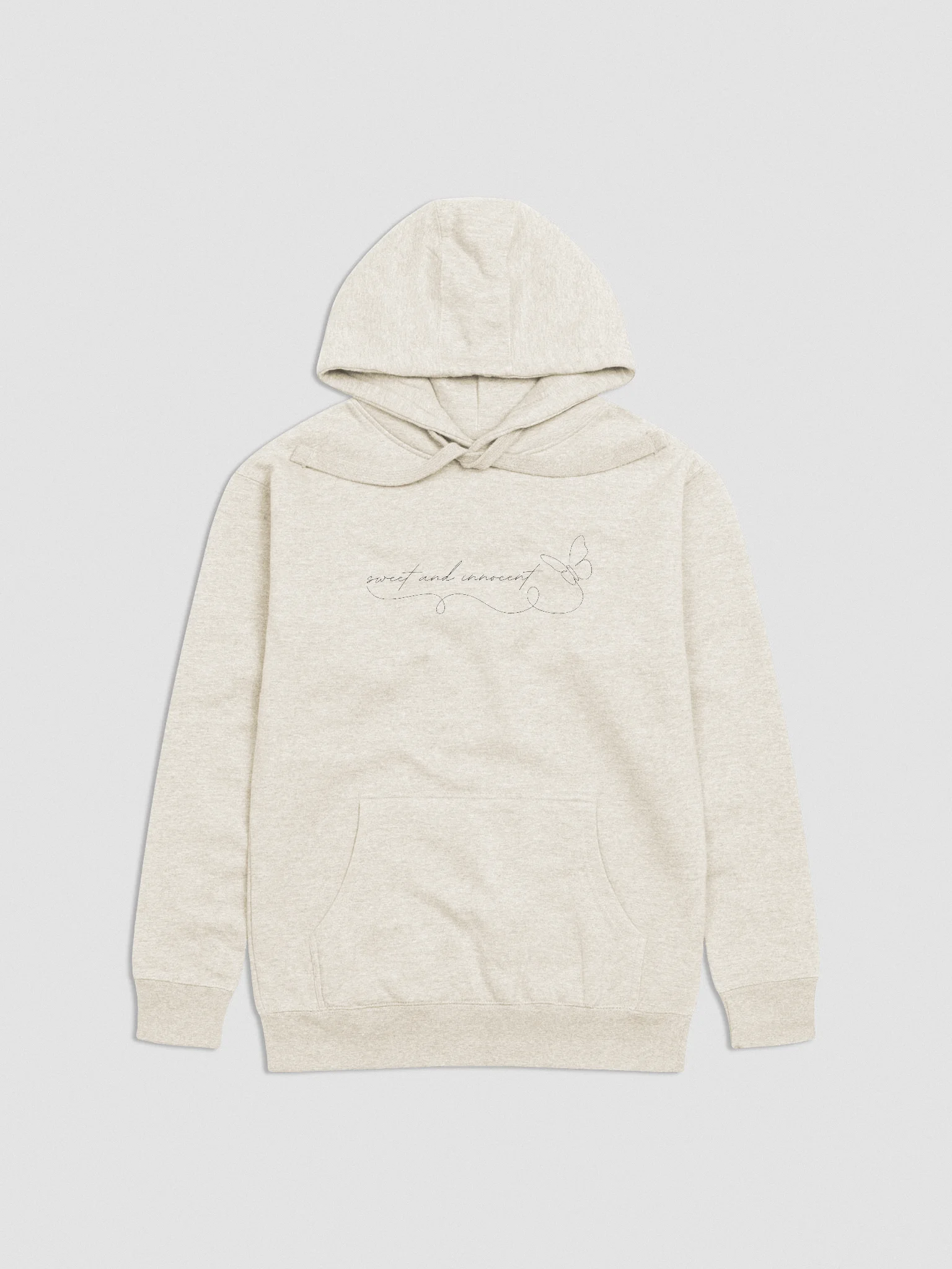 Sweet and innocent unisex hoodie, black product image (1)