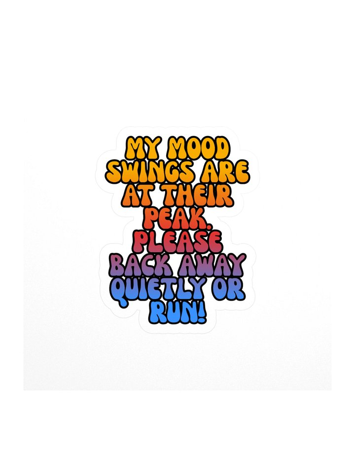 Menopause Chaos Kiss Cut 4"x4" Vinyl Sticker product image (1)