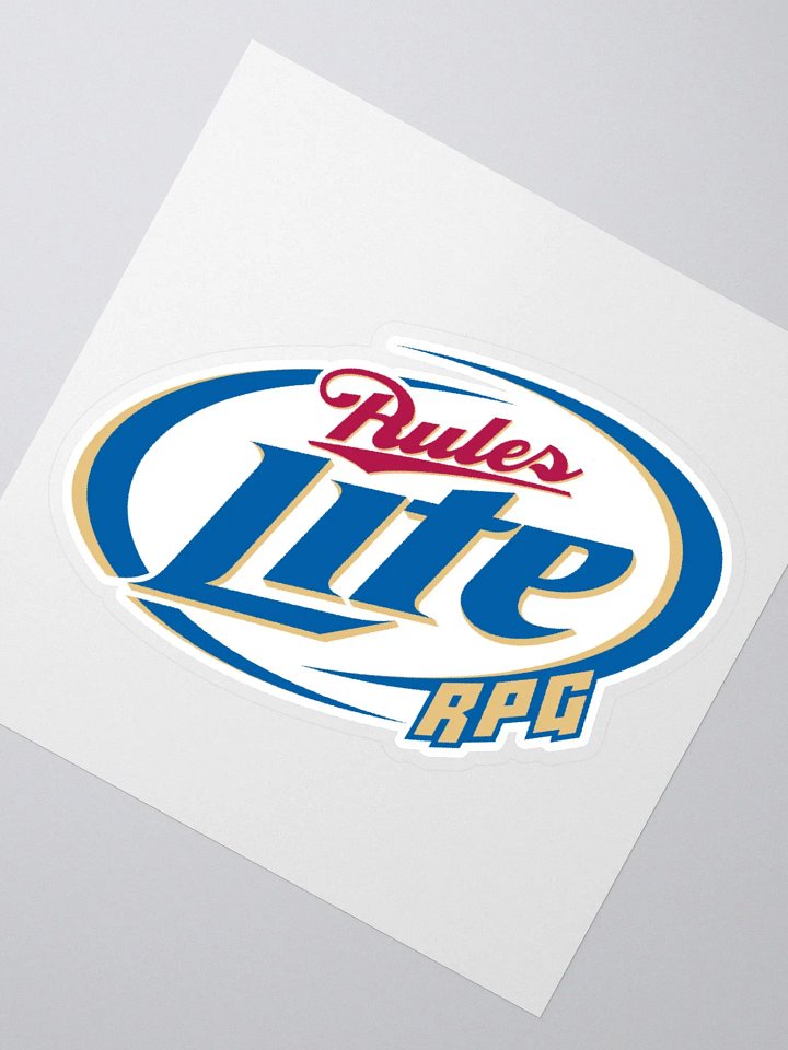 RZM Rules Lite RPG Sticker product image (1)
