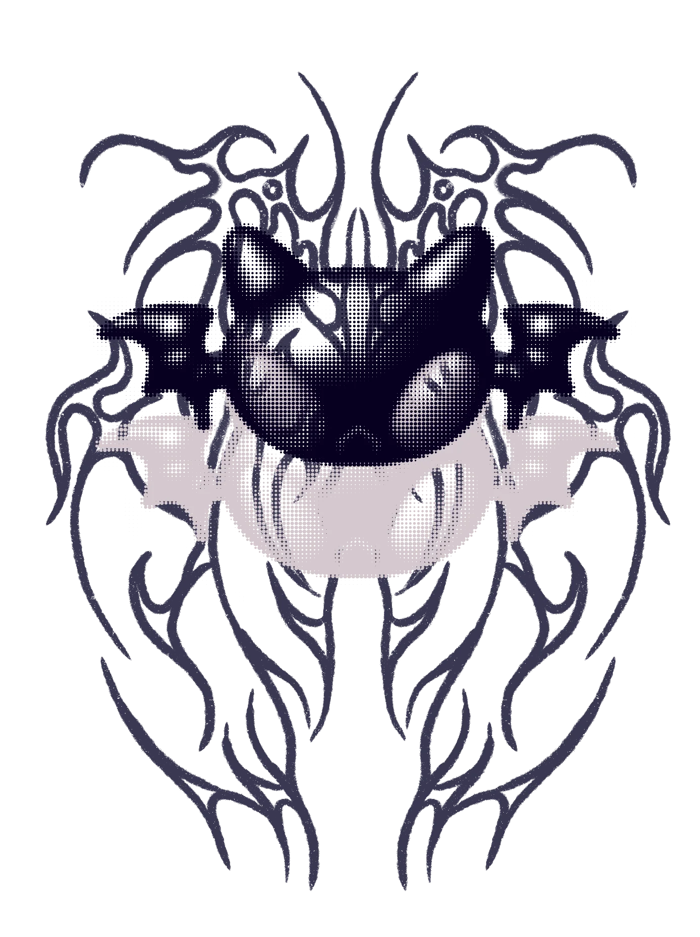 DigiCatBat Cyber Sigil - T-Shirt product image (5)