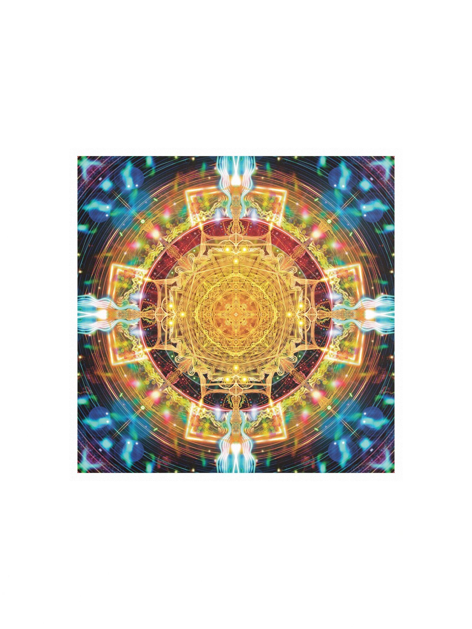 Light tunnel - Square matte poster. product image (5)