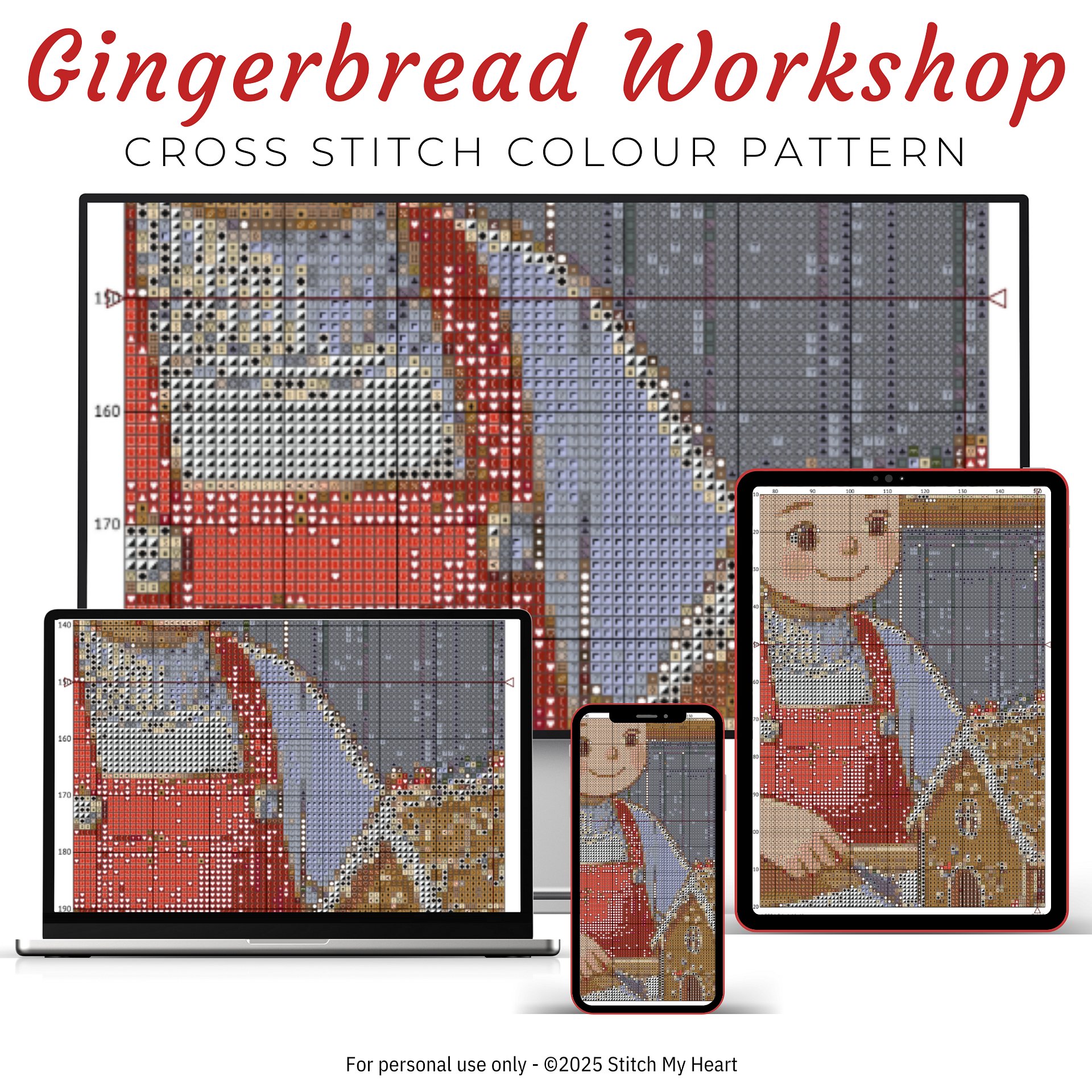 Children's Gingerbread Workshop Cross Stitch product image (3)
