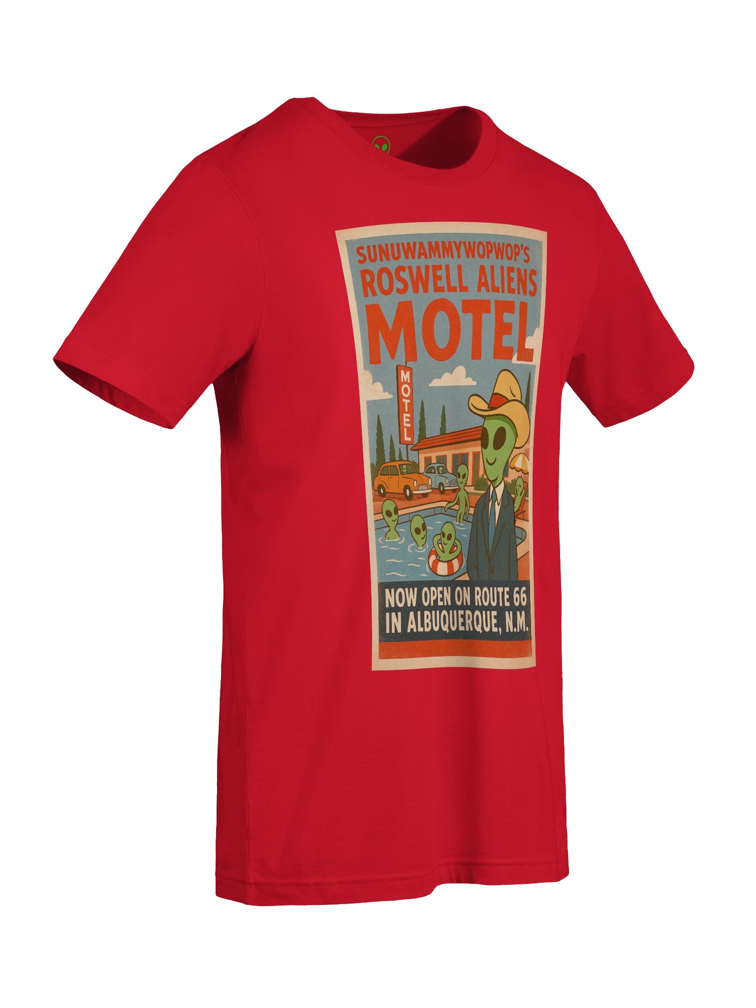 Route 66 Roswell Aliens Motel T-Shirt product image (9)