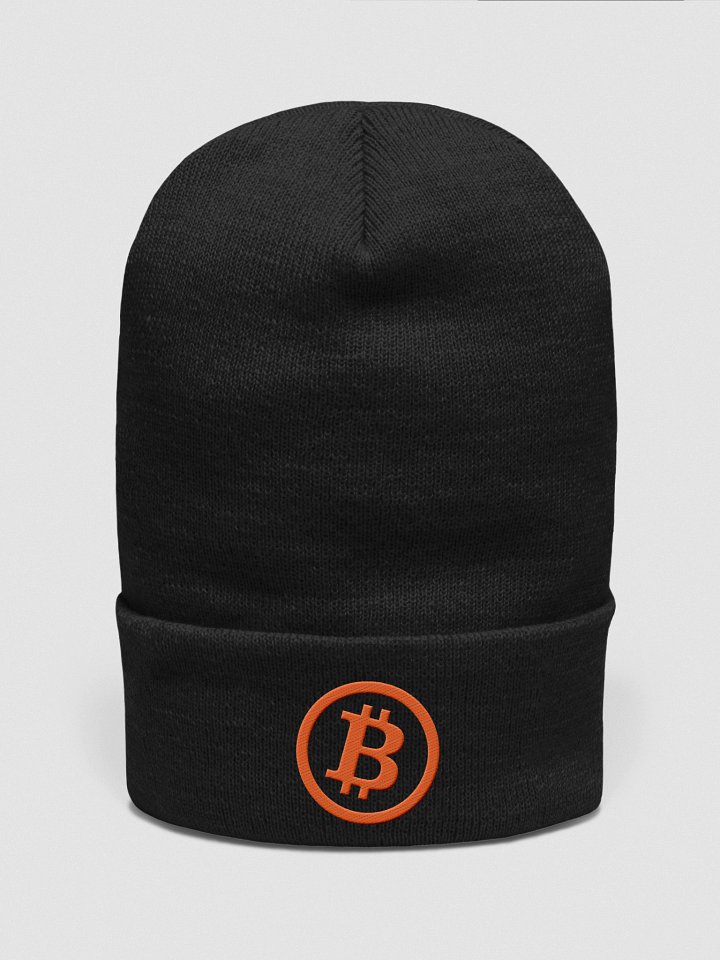 Bitcoin Symbol Embroidered Beanie product image (4)