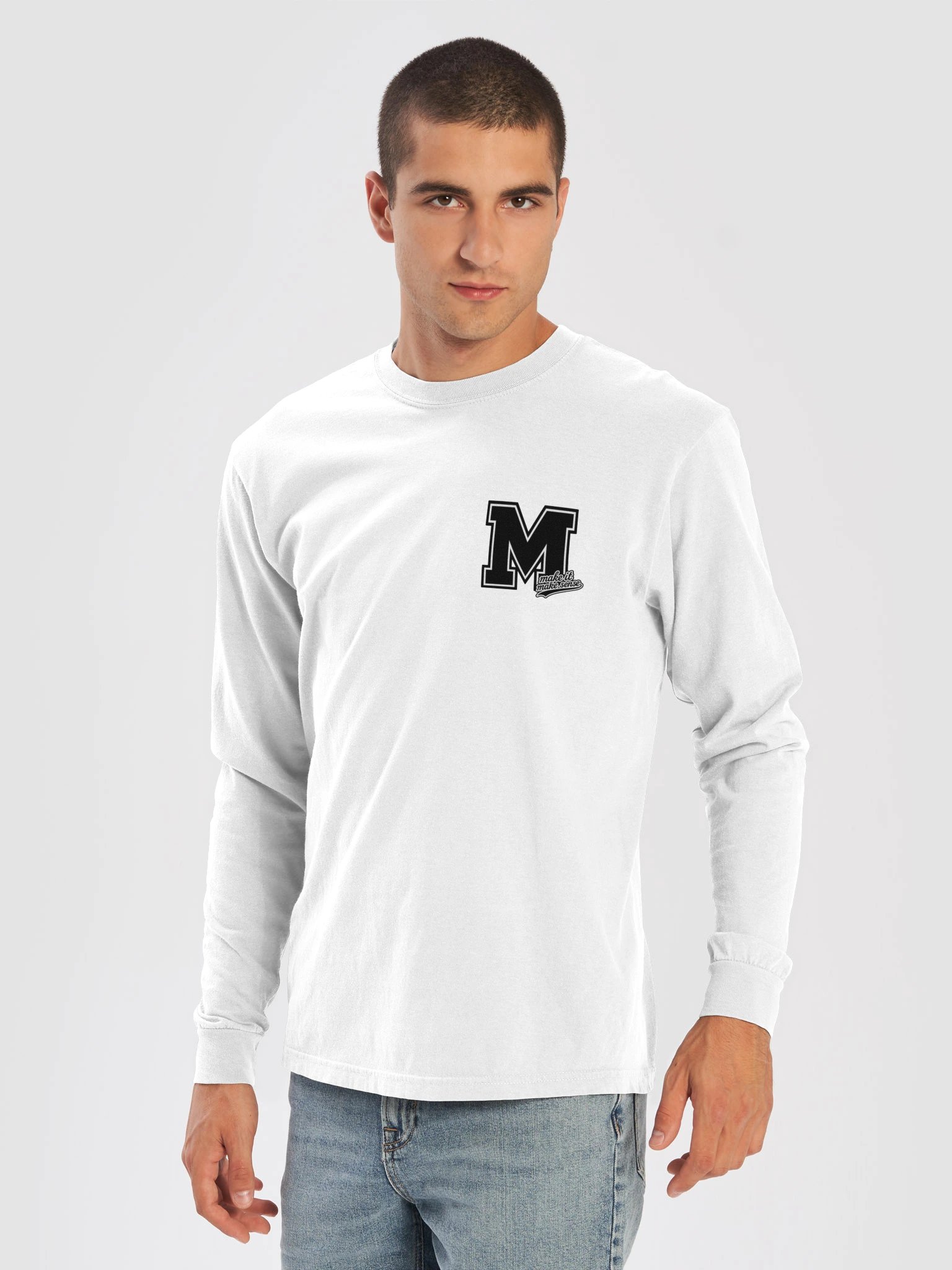 MIMS Black Varsity Logo Long Sleeve product image (5)