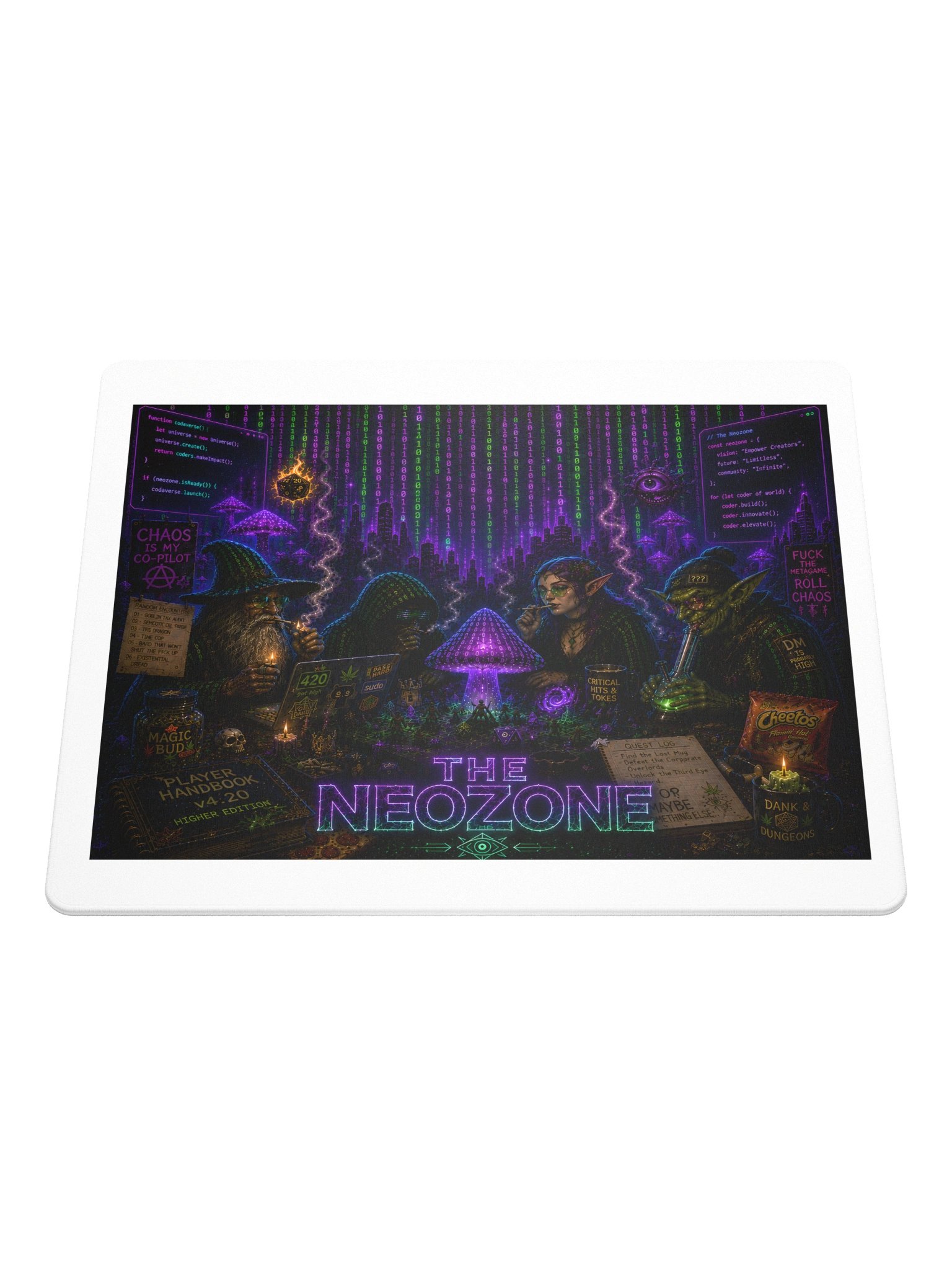 The Neozone Cyberpunk Gaming Mouse Pad product image (1)