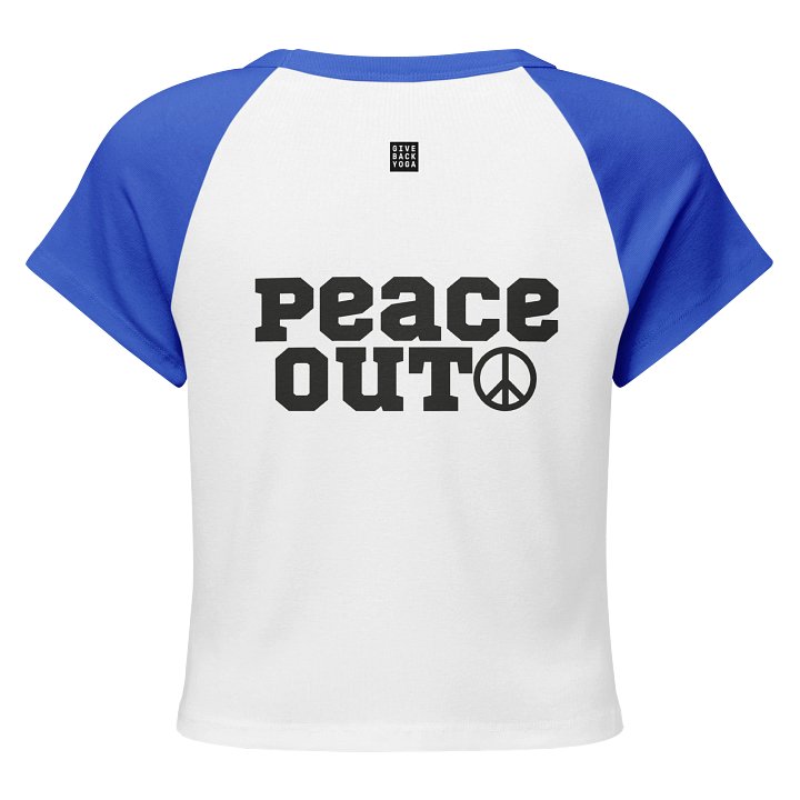 PEACE OUT - Vintage-inspired Raglan Baby Tee product image (10)