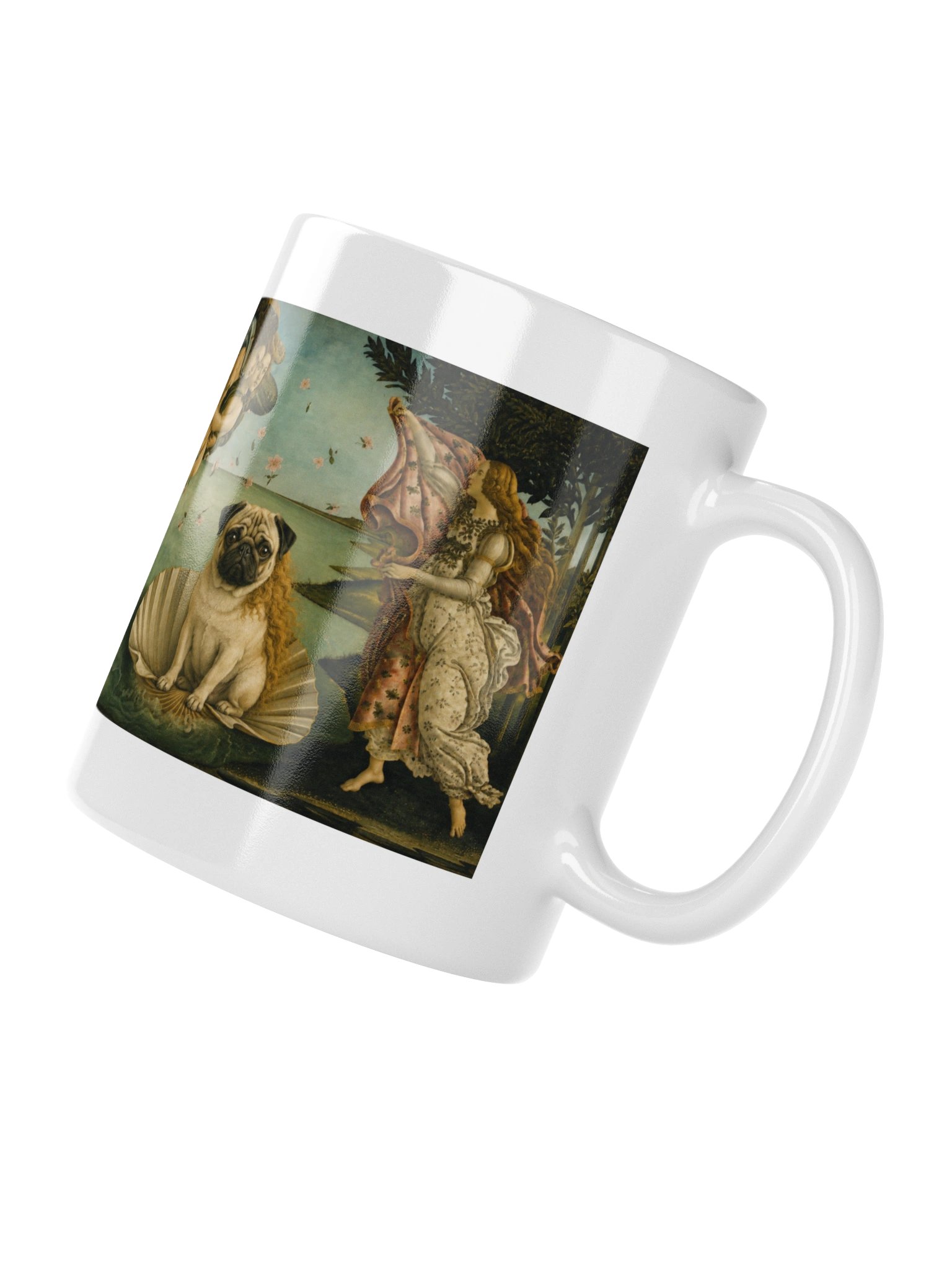 Pug The Birth of Venus Mug product image (4)