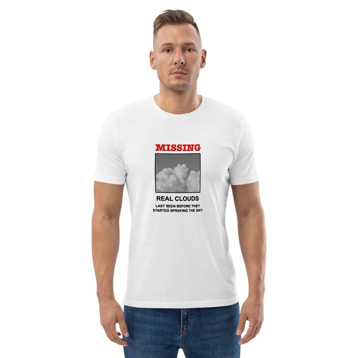 Missing: Real Clouds - Organic Cotton Short Sleeve T-Shirt product image (2)