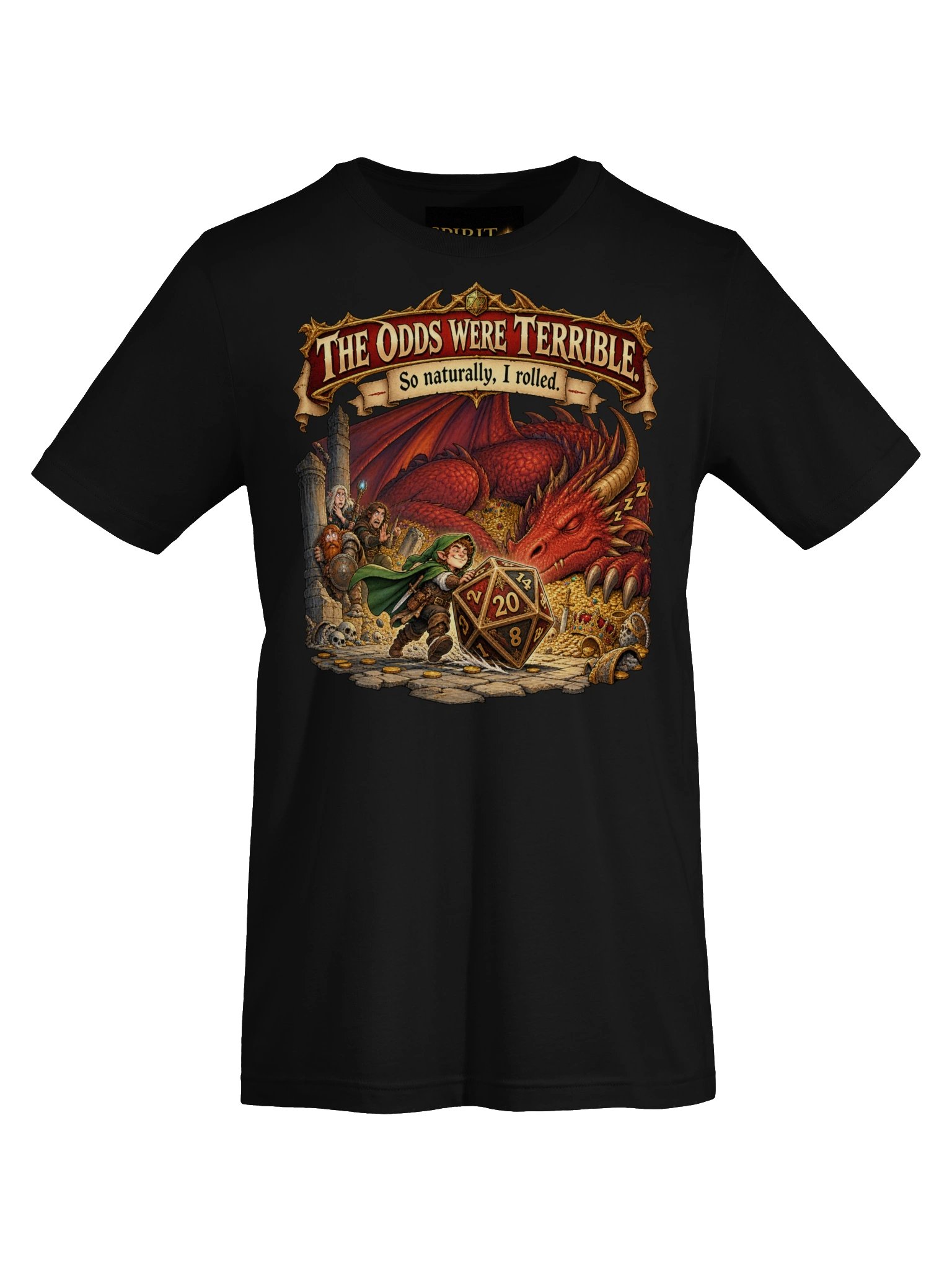 The Odds Were Terrible D&D Dragon Dice Tee product image (52)