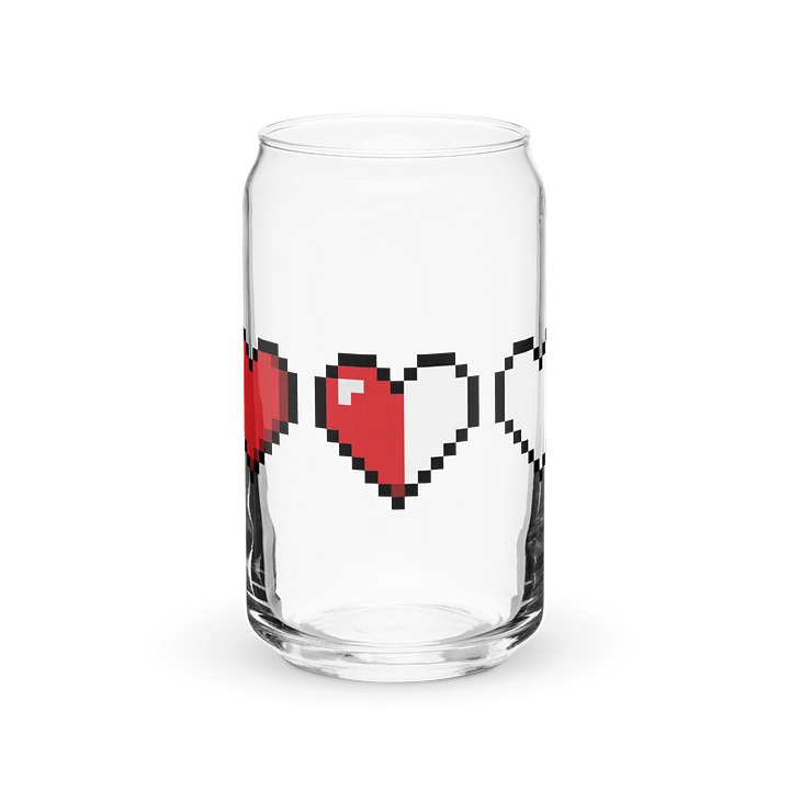 Gamer Hearts Glass Cup product image (2)