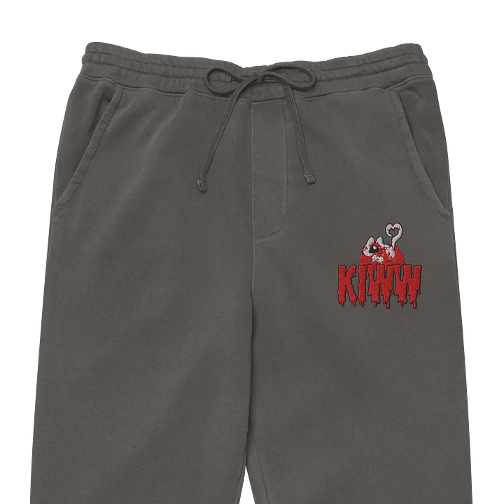 “kiww” embroidered design joggers product image (1)