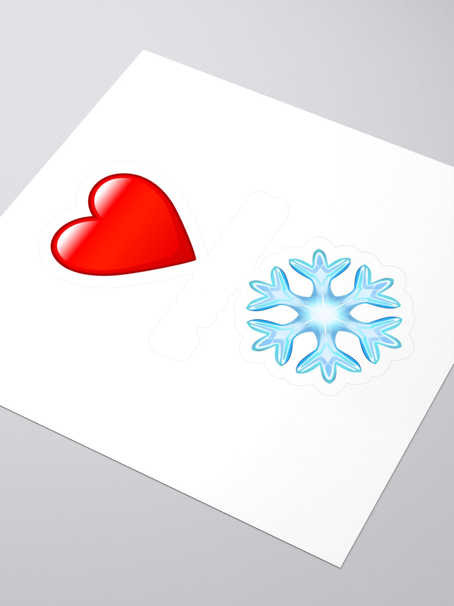 Heart if you Love Snow Sticker! product image (3)