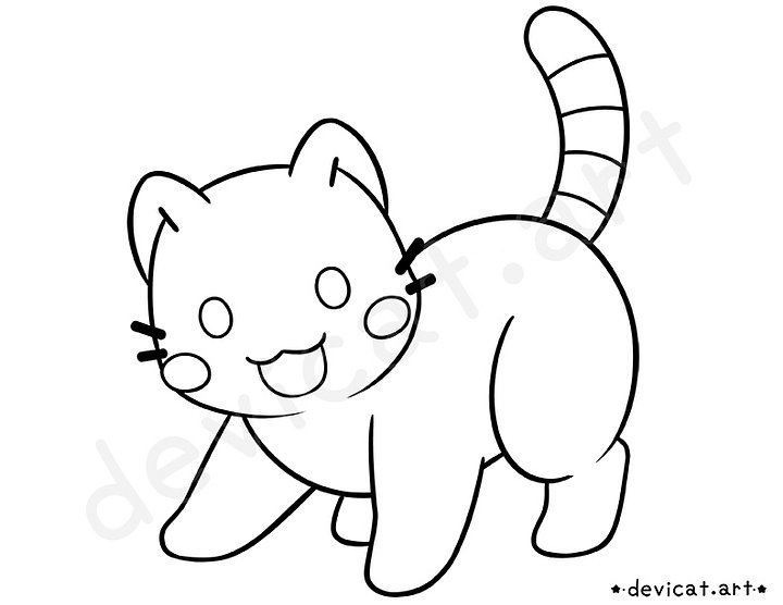 CandiCat Void Cat 2025 Coloring Page product image (1)