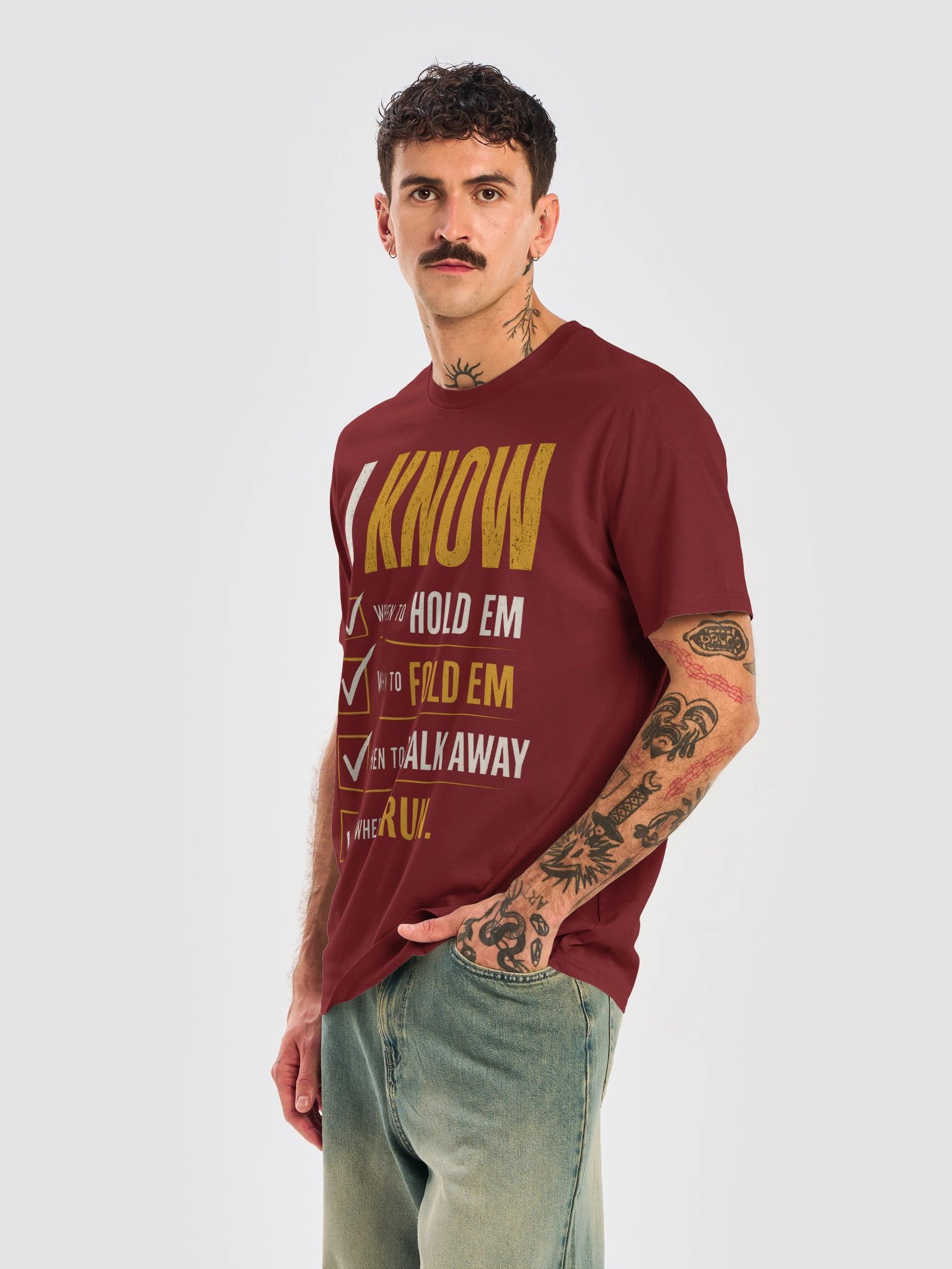 Know when to hold em Tee product image (14)