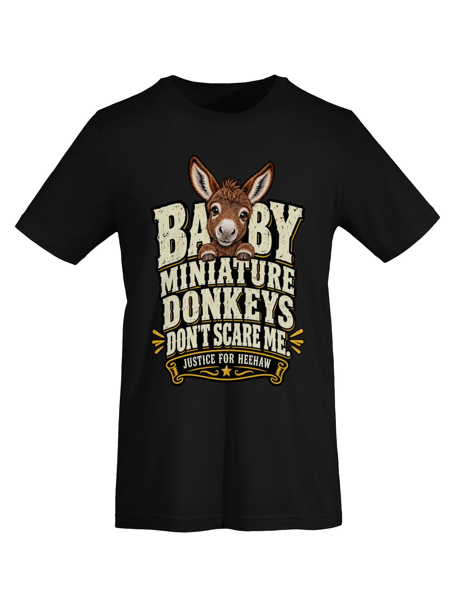 Baby Miniature Donkeys Don't Scare Me Unisex T Shirt product image (5)